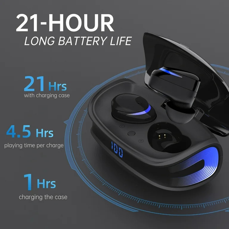 Wireless Earbuds, Bluetooth 5.0 Headphones IPX8 Waterproof, Hight-Fidelity Stereo Sound Quality i... | Walmart (US)