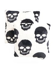 20x20 2pk Faux Fur Skull Pillow Set | Throw Pillows | T.J.Maxx | TJ Maxx