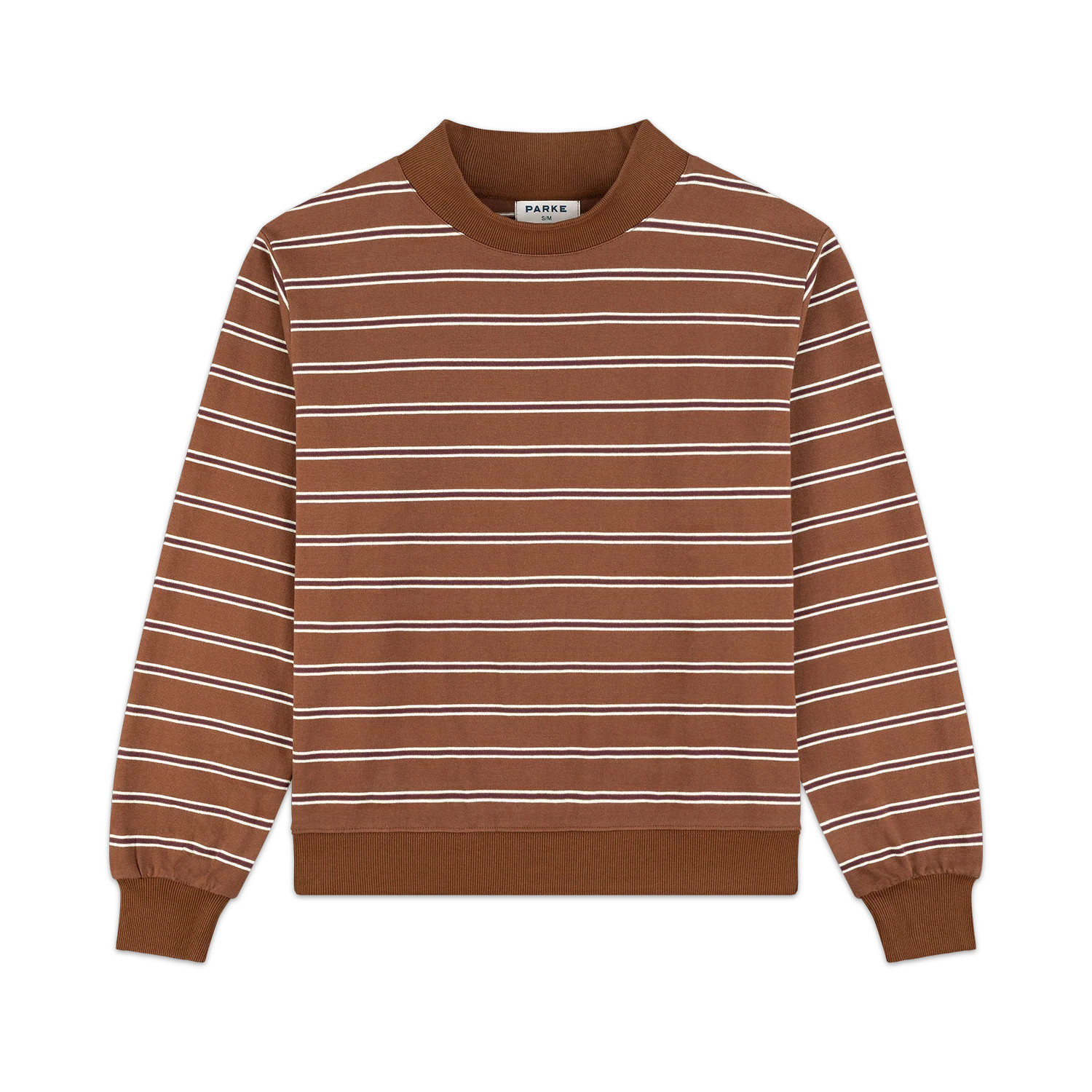 Striped Mockneck Pullover | Parke