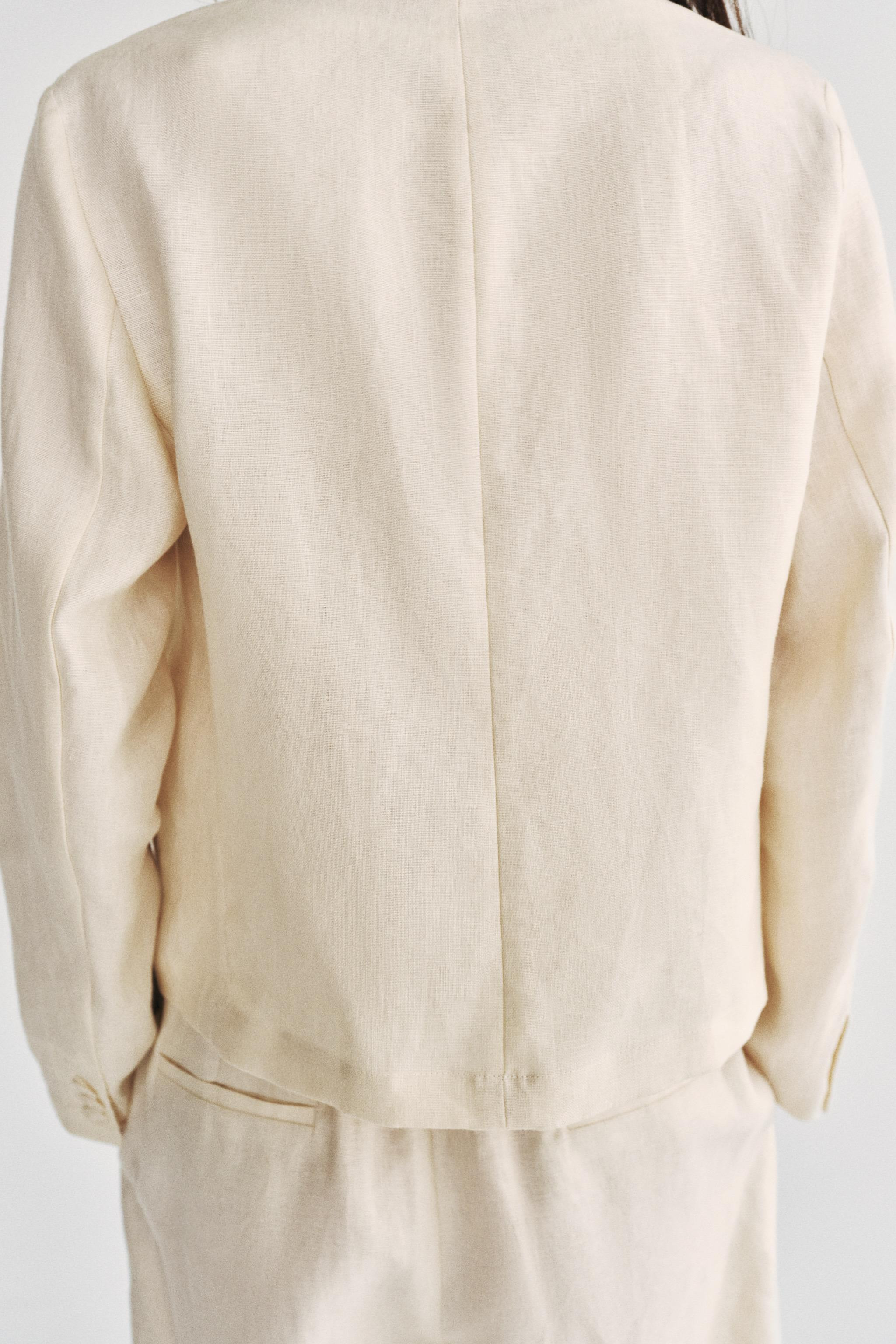 ZW COLLECTION 100% LINEN BLAZER | Zara UK