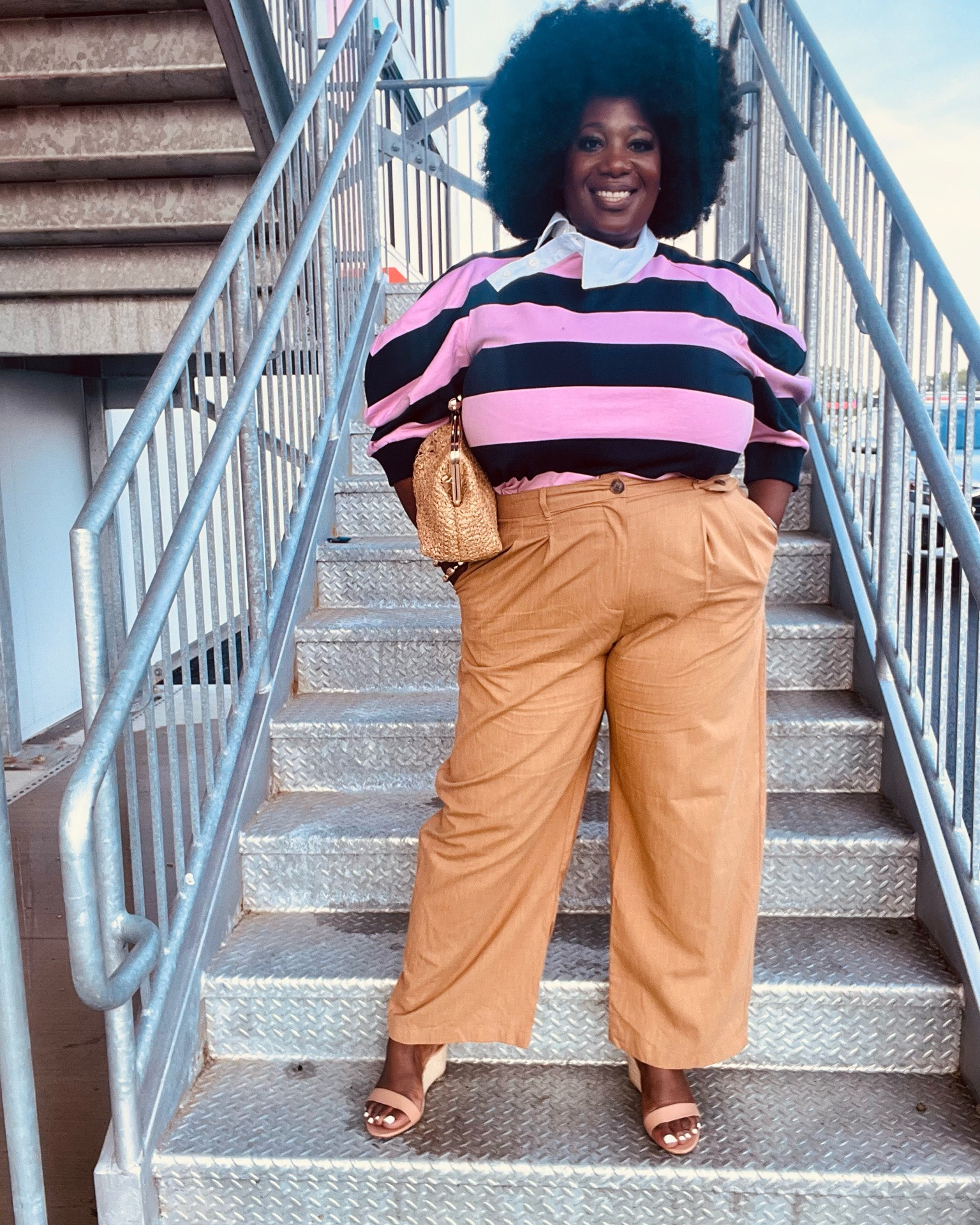 @Target #ad #sponsored

I am LOVING the new KBB Rugby shirt! So cute and versatile!🩷💙

I am wearing XL in the shirt and XXL in the pants 

#LTKxTarget

#LTKootd #LTKOver40 #LTKPlusSize