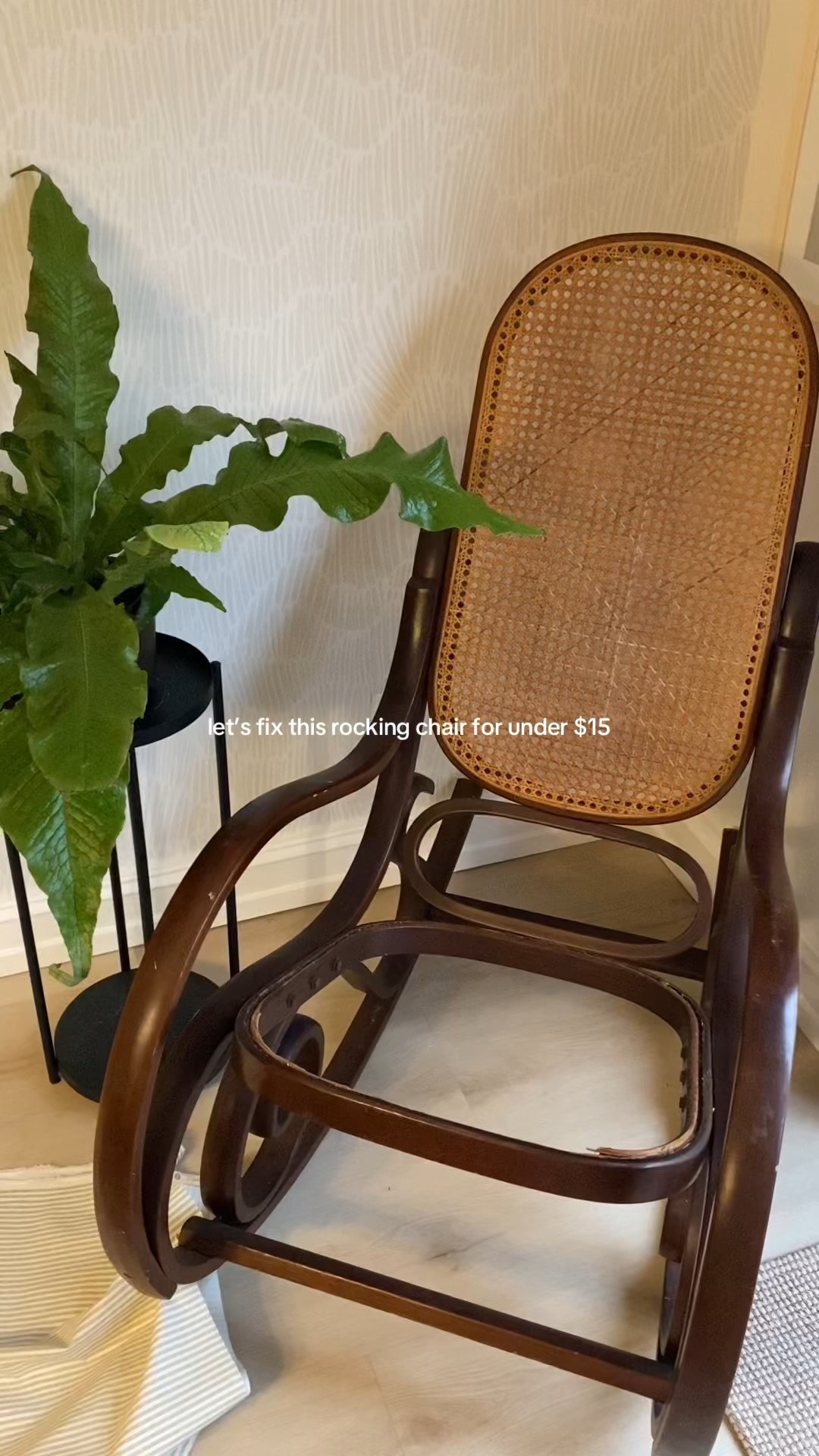 DIY upholstered rocking chair! All you need is 1” foam, batting, fabric, wood and a staple gun! Home decor, easy home decor, organic modern home, affordable decor, diy projects

#LTKFindsUnder50 #LTKHome