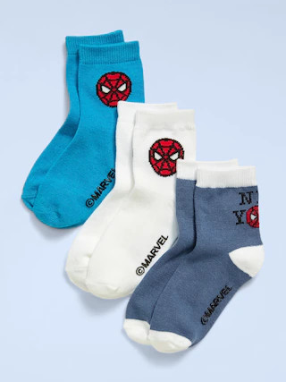 Old Navy x Marvel Spider-Man Unisex Crew Socks 3-Pack for Toddler & Baby | Old Navy (CA)