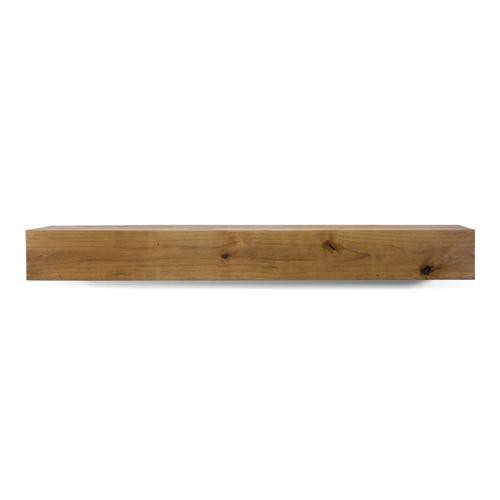 Dogberry Modern Farmhouse 60-in W x 5.5-in H x 9-in D Aged Oak Poplar Modern Fireplace Mantel | Lowe's