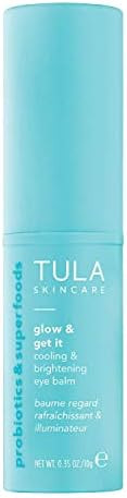 TULA Skin Care Glow & Get It Cooling & Brightening Eye Balm | Dark Circle Under Eye Treatment, In... | Amazon (US)
