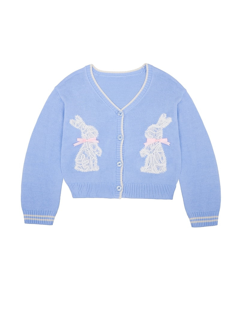 Way to Celebrate Girls Long Sleeve Easter Cardigan, Sizes 4-18 | Walmart (US)