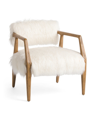 Tyler Armchair With Mongolian Fur | TJ Maxx