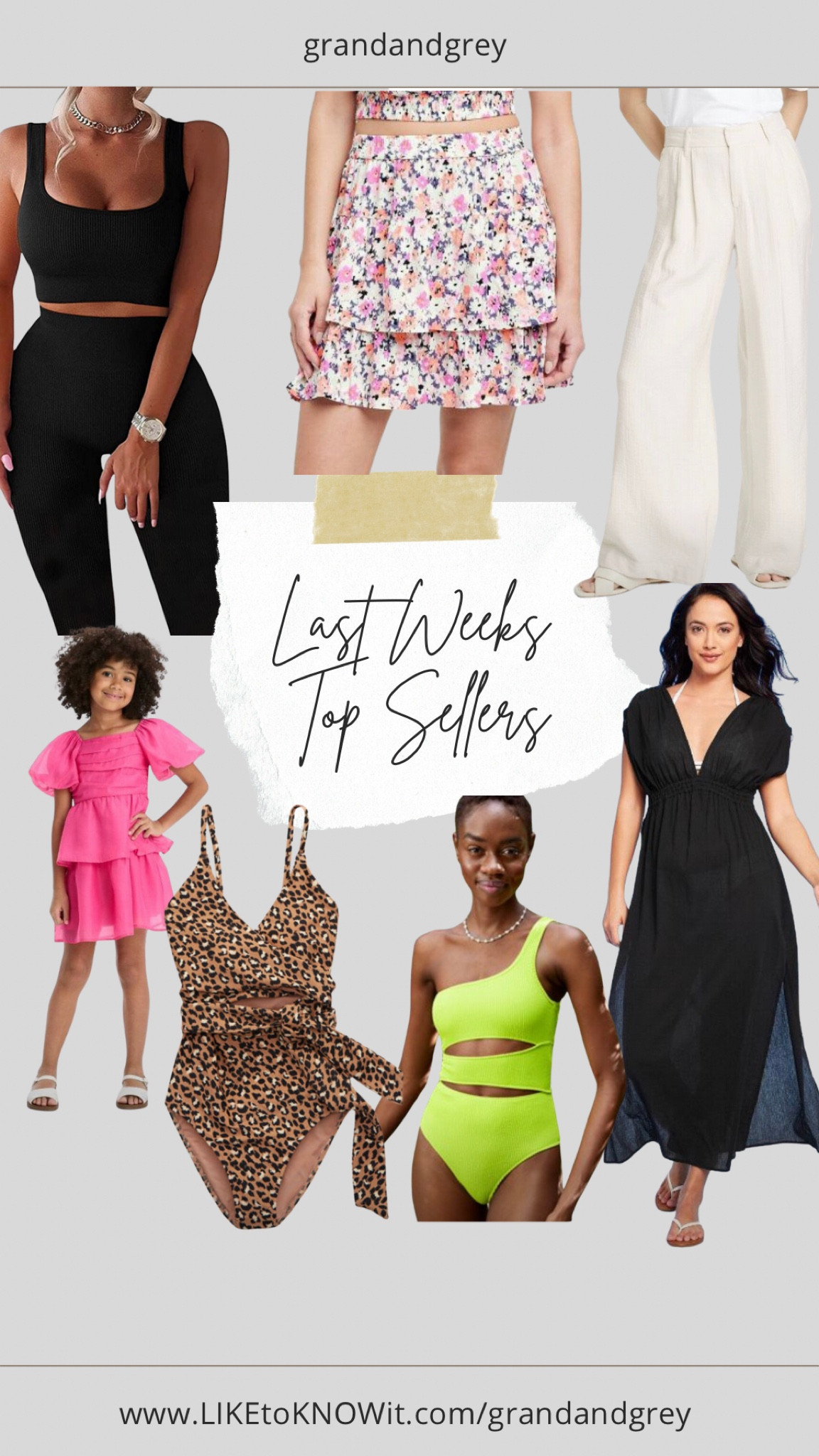 Last weeks top sellers 