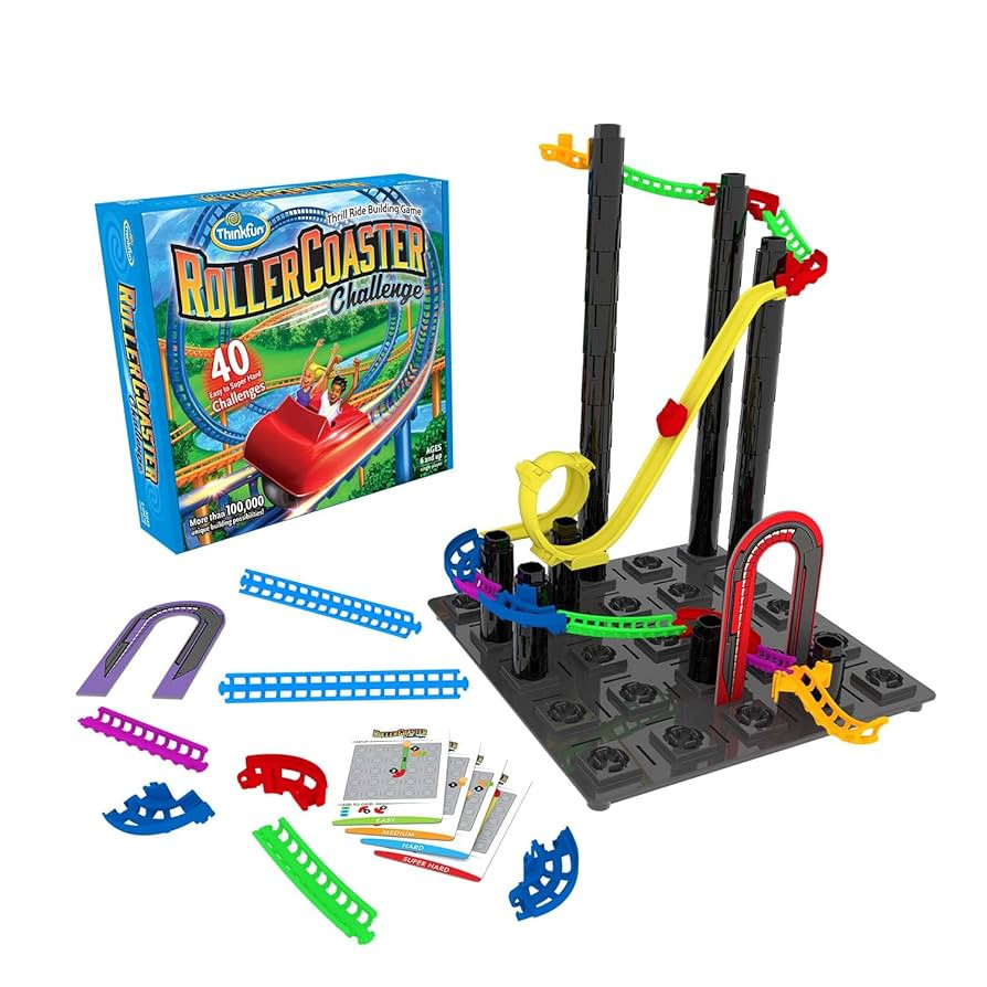 ThinkFun Roller Coaster Challenge STEM Toy and Building Game for Boys and Girls Age 6 and Up – ... | Amazon (US)