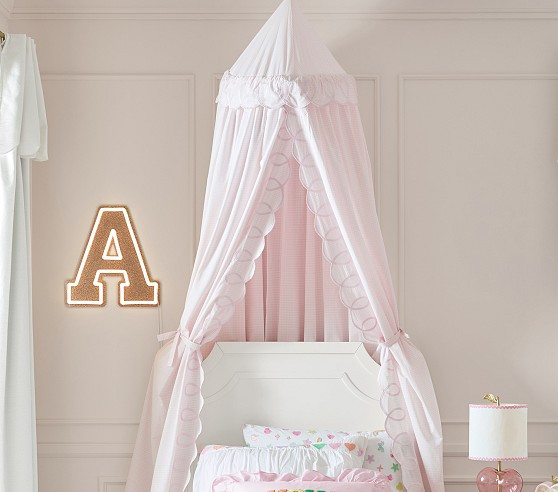 Gingham Scallop Canopy | Pottery Barn Kids