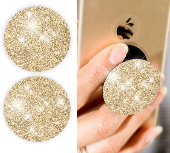 luxury custom made golden dust glitter decal/sticker for phone holder, mobile, laptop or iPad | Etsy (US)