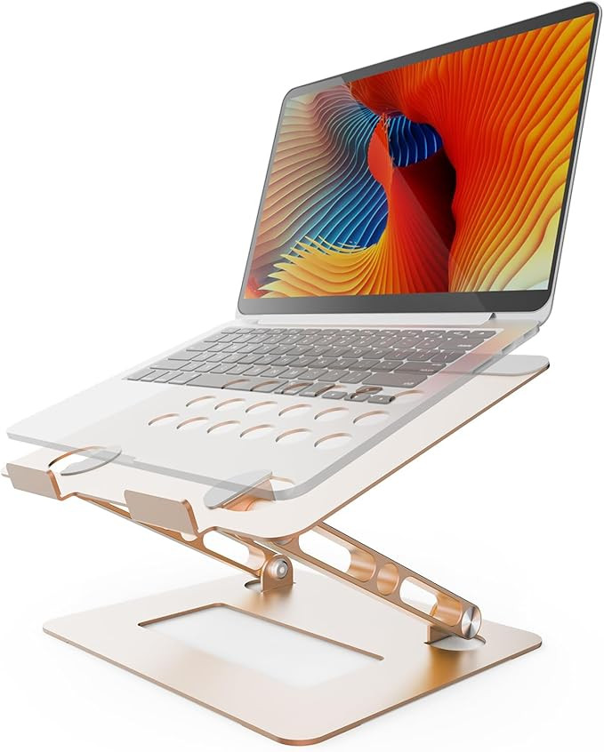 LETTON Colorful Adjustable Laptop Stand, Handy Laptop Riser, Aluminum Laptop Stand for Desk Folda... | Amazon (US)
