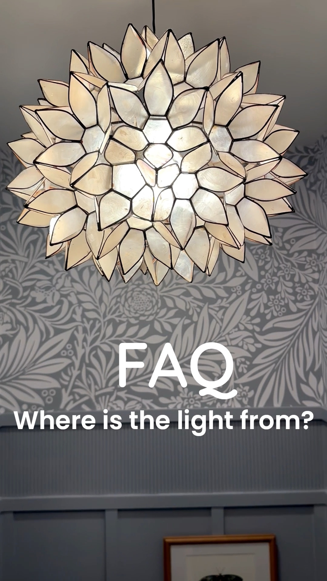 FAQ: where is this stunning light from? Sourced here! 

#LTKHome