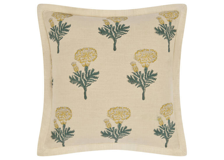 Kavi Floral Pillow 20x20 Ivory/Multi | Urban Barn
