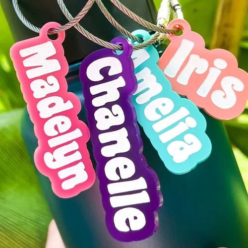 Custom Name Water Bottle Tag Backpack Name Tag Lunch Bag - Etsy | Etsy (US)