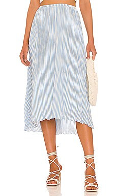 Stripe Crushed Tiered Skrit
                    
                    Vince | Revolve Clothing (Global)