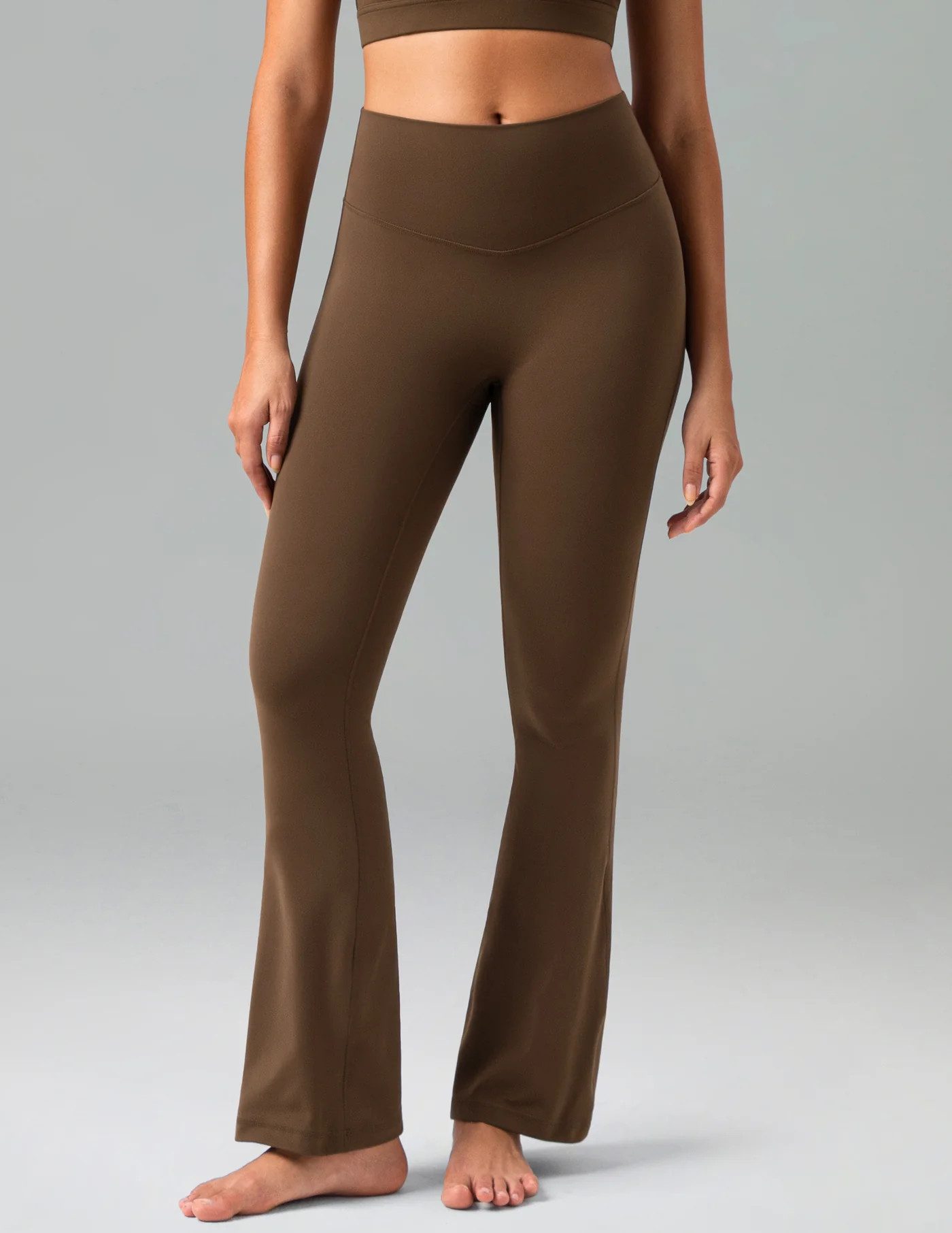Dreamlux High Waisted No Front Seam Flare Legging 29.5" | Colorfulkoala