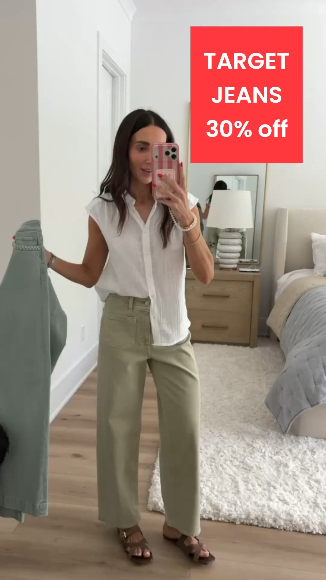 TARGET JEANS 30% off. Target new arrivals, I'm wearing XS in top and size 2 in Target jeans.

#LTKSaleAlert #LTKOver40