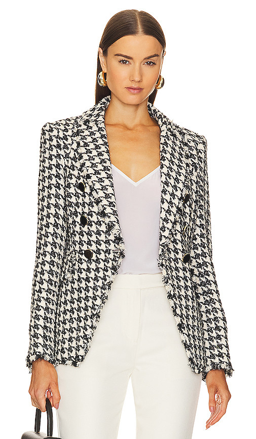 Miller Dickey Jacket in Black & Off-white | Revolve Clothing (Global)