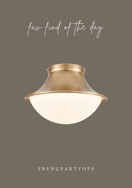 Pretty designer style flush mount light  

#LTKhome #LTKstyletip