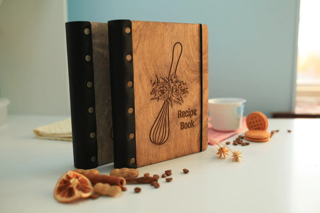 Custom Recipe Journal Anniversary gift Christmas gift, Recipe book  For Mom, Leather Bound Cook b... | Etsy (US)