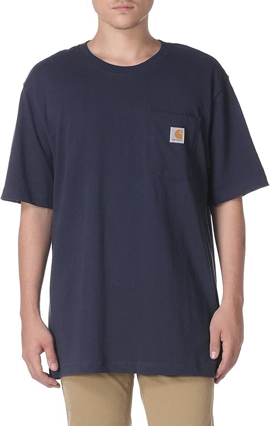 Carhartt Men's Loose Fit Heavyweight Short-Sleeve Pocket T-Shirt | Amazon (US)
