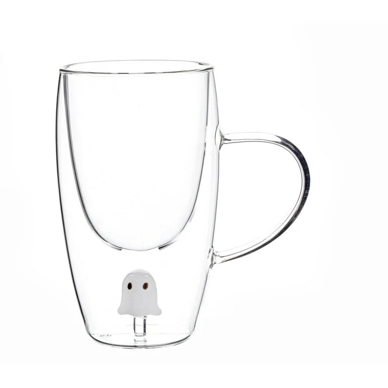 Way to Celebrate Coffee Glass Mug Ghost - Walmart.com | Walmart (US)