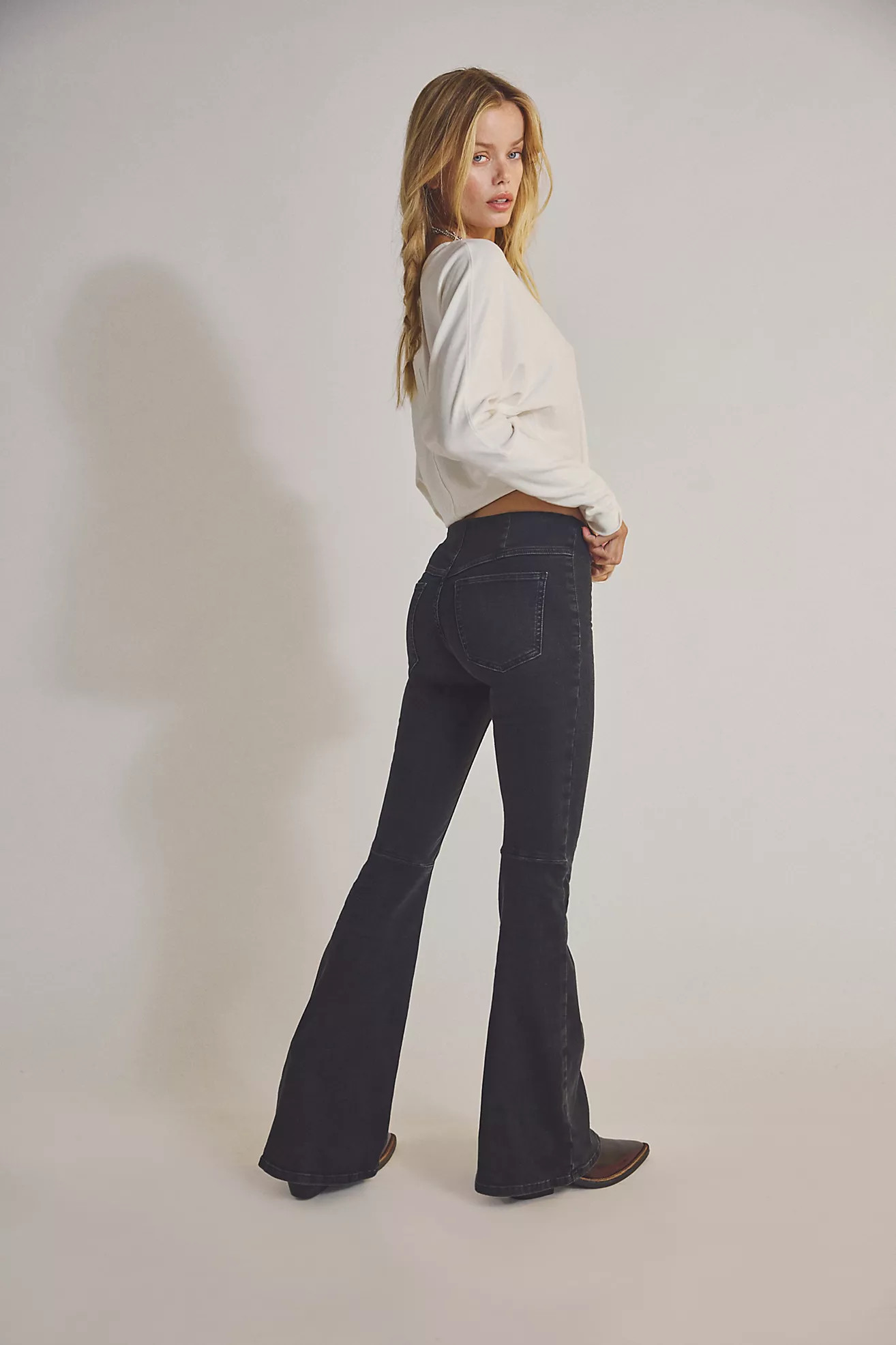 We The Free Penny Pull-On Flare Jeans | Free People (Global - UK&FR Excluded)