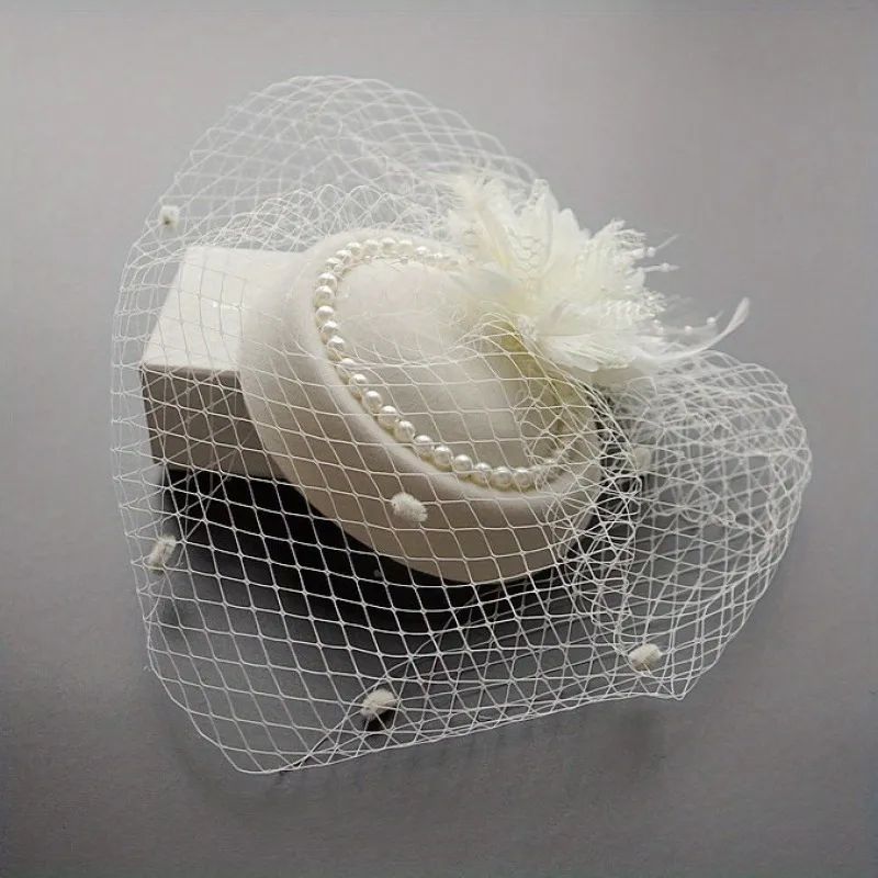 Elegant Dotted Mesh Flower Fascinator Hat for Women - Perfect for Church, Derby, Weddings, and Fa... | Temu Affiliate Program