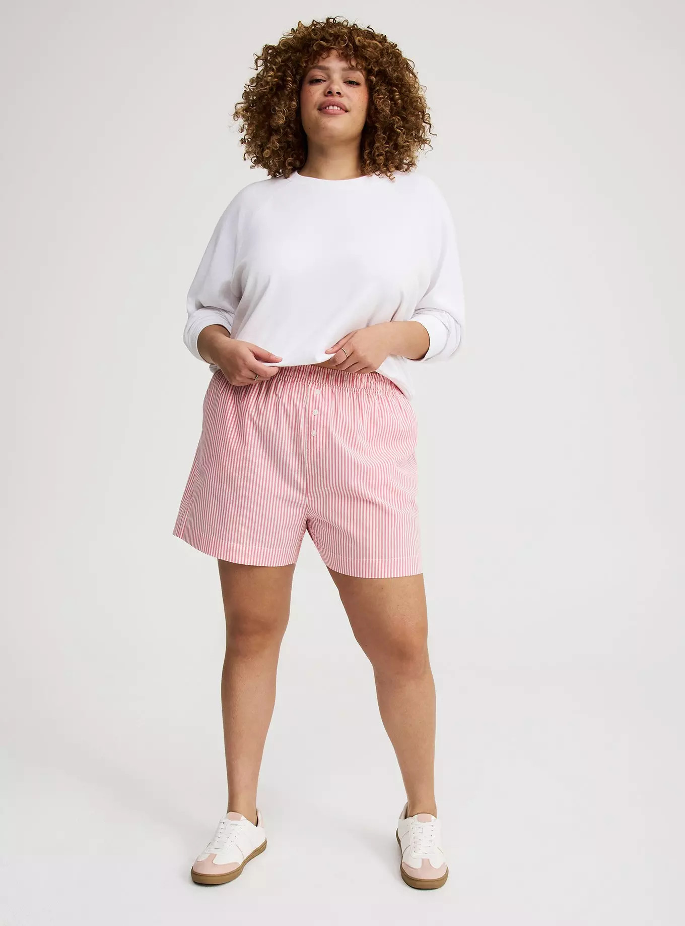 Cotton Boxer High-Rise Short | Torrid (US & Canada)