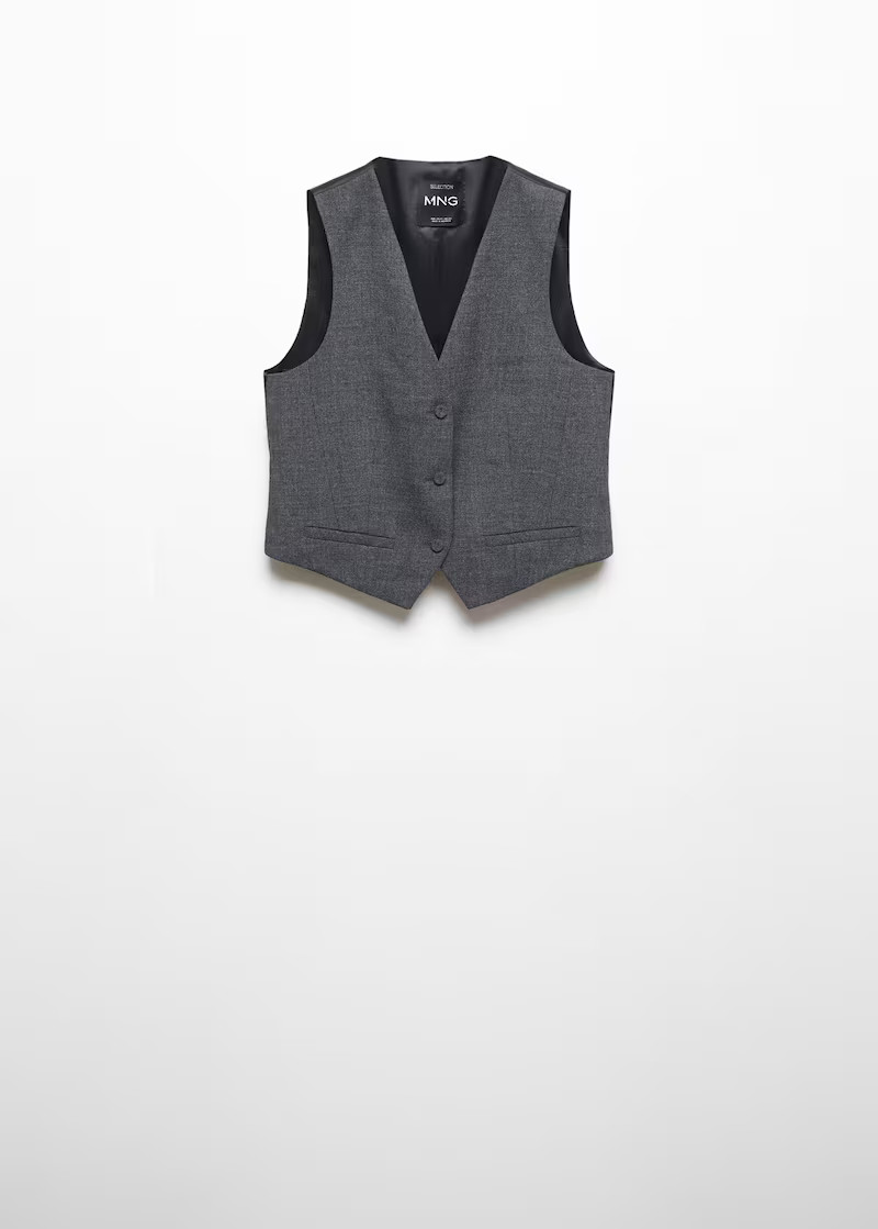 Structured suit vest -  Women | Mango USA | MANGO (US)