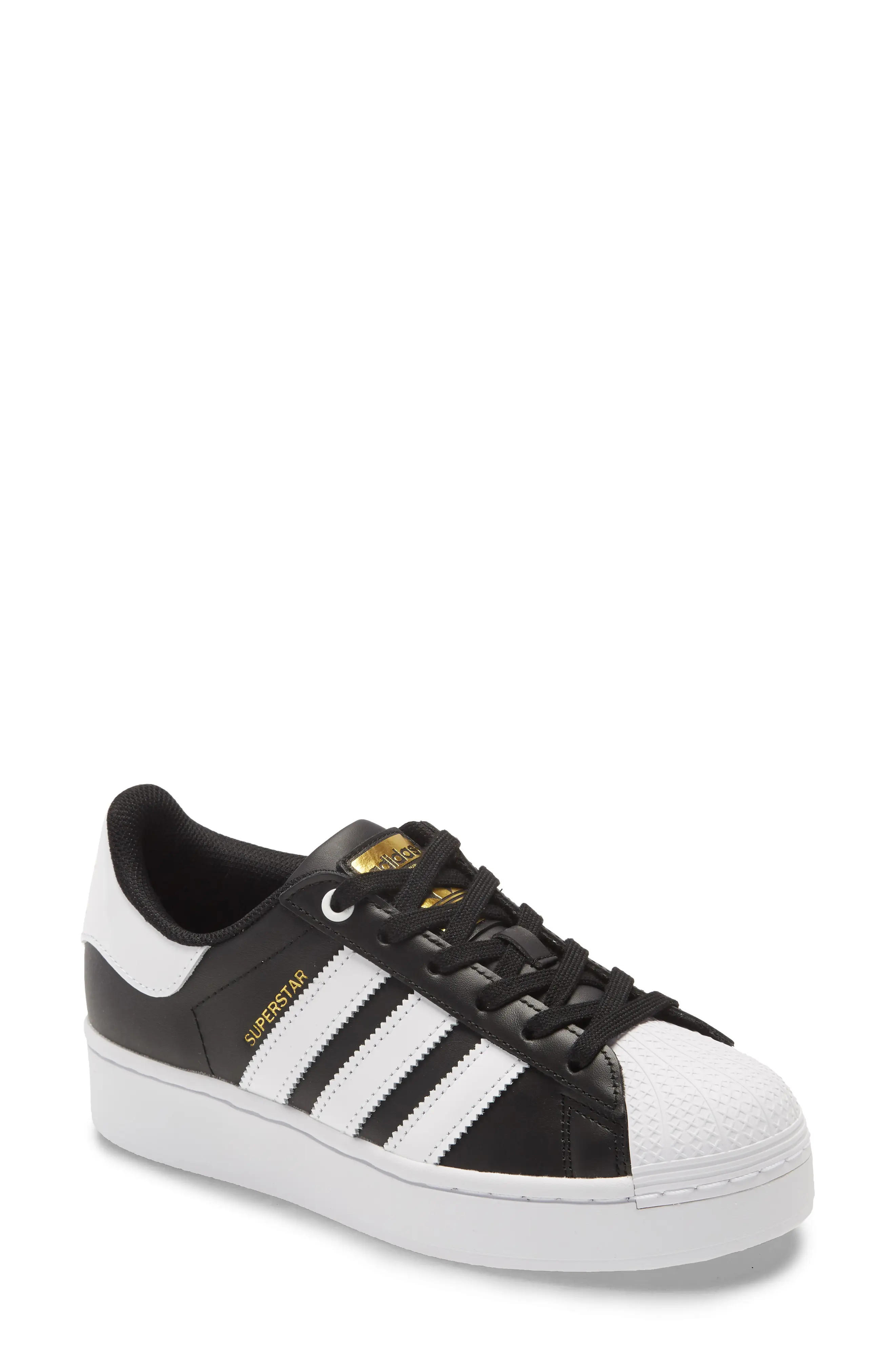 Women's Adidas Superstar Bold Sneaker, Size 5 M - Black | Nordstrom