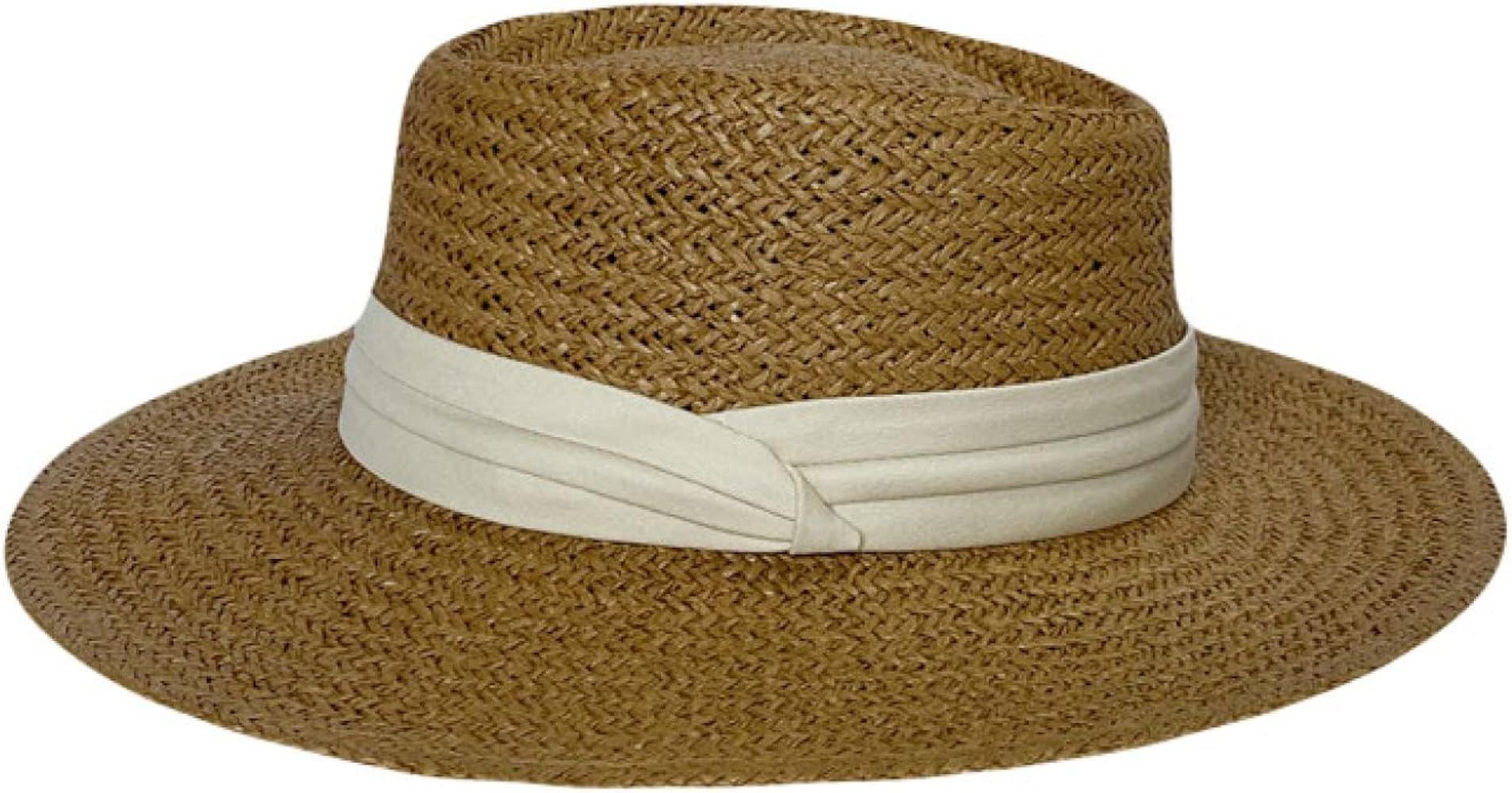 Summer Beach Straw Hats Women Foldable Big Wide Brim Casual Female Panama Hat Sunshade Flat Top T... | Amazon (US)