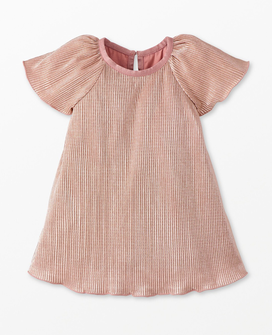 Baby Metallic Short Sleeve Dress | Hanna Andersson