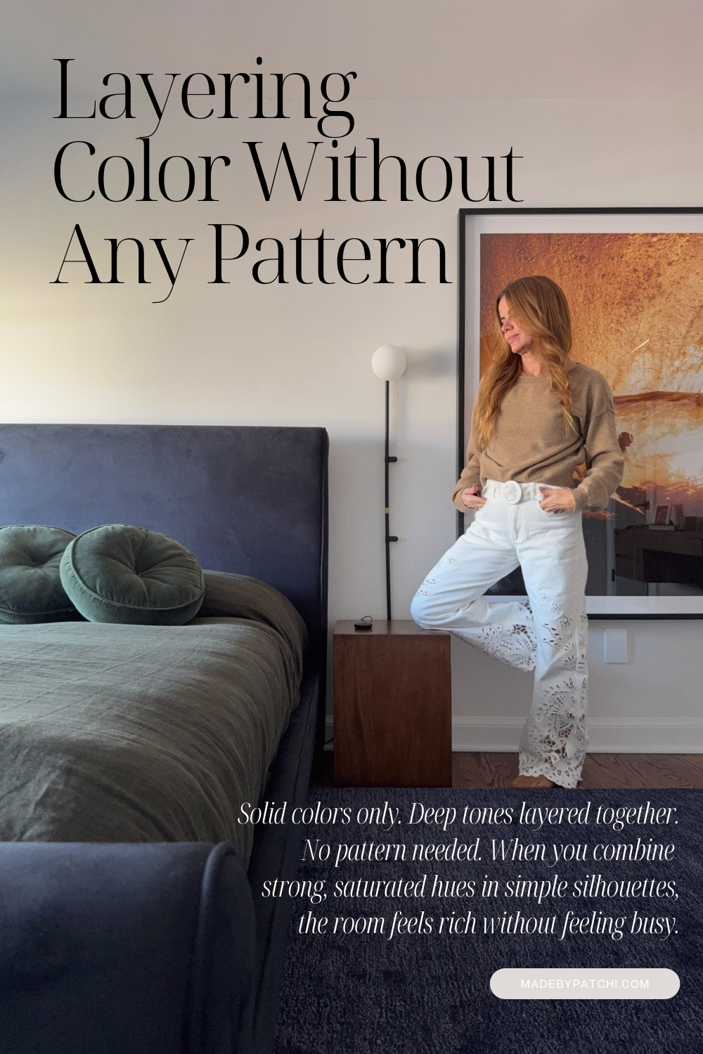 Solid colors only. Deep tones layered together. No pattern needed. When you combine strong, saturated hues in simple silhouettes, the room feels rich without feeling busy.

Shop the look.

#LayeredColor #RichTones #ColorWithRestraint #CuratedHome #UnclutteredLiving 

 #LTKHome