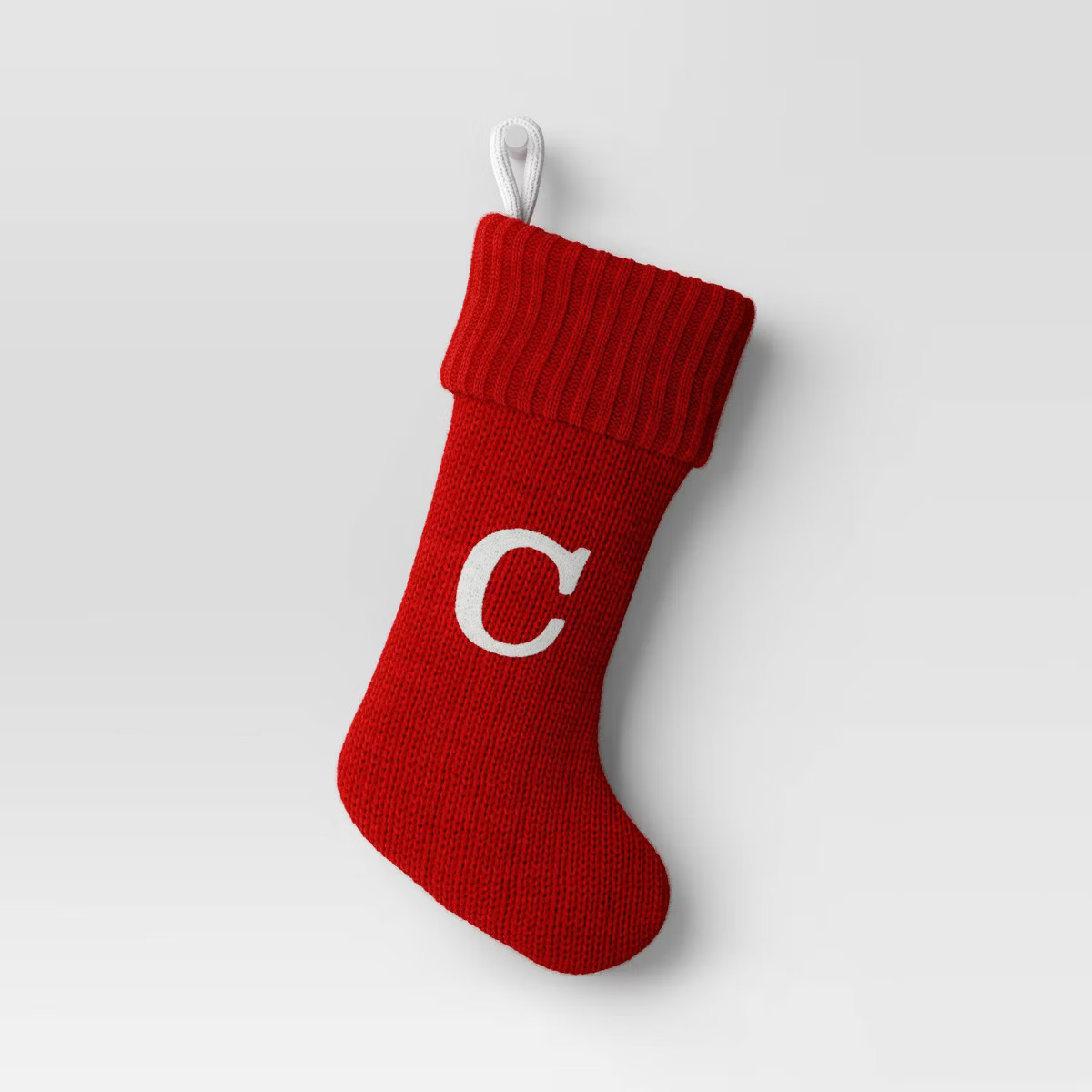 Knit Monogram Christmas Stocking Red - Wondershop™ | Target