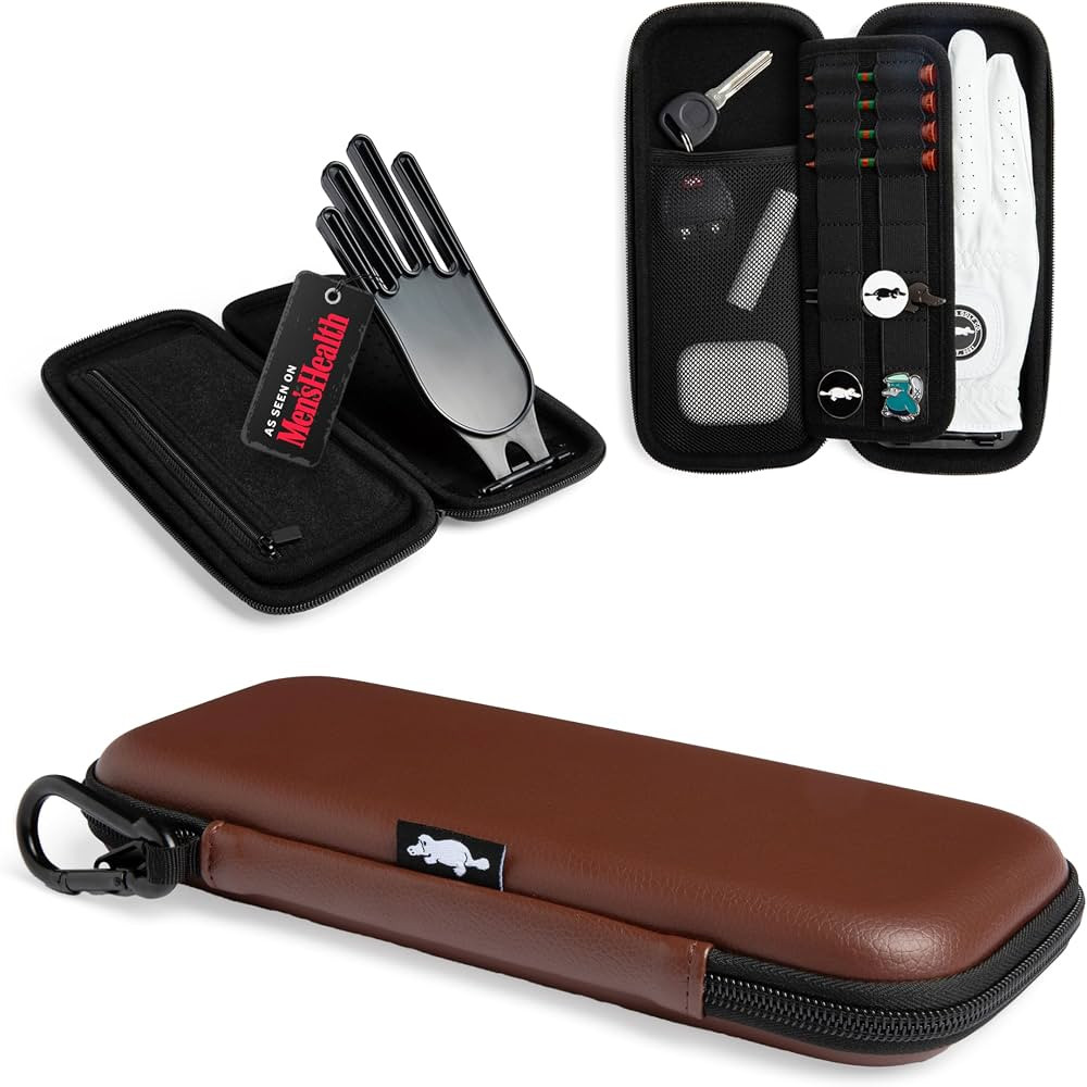 Platypus Golf Co. Golfing Caddie EVA Travel Case Organizer with Bamboo Tees & Ball Marker - Hand ... | Amazon (US)