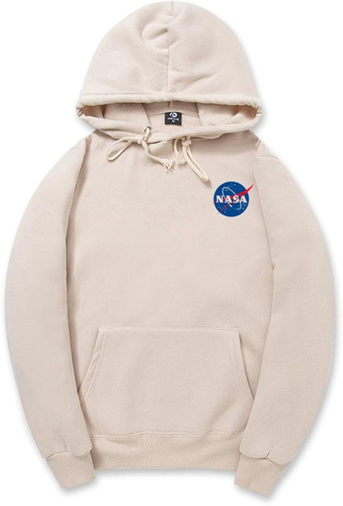 CORIRESHA Fashion NASA Logo Print Hoodie Sweatshirt with Pocket(Smaller Than Standard Size) | Amazon (US)