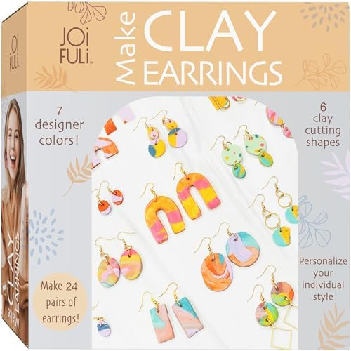 JOiFULi 132 Pc- Complete DIY Friendship Craft Set for Teens, Ages 12+ Aesthetic Polymer Clay Earr... | Amazon (US)