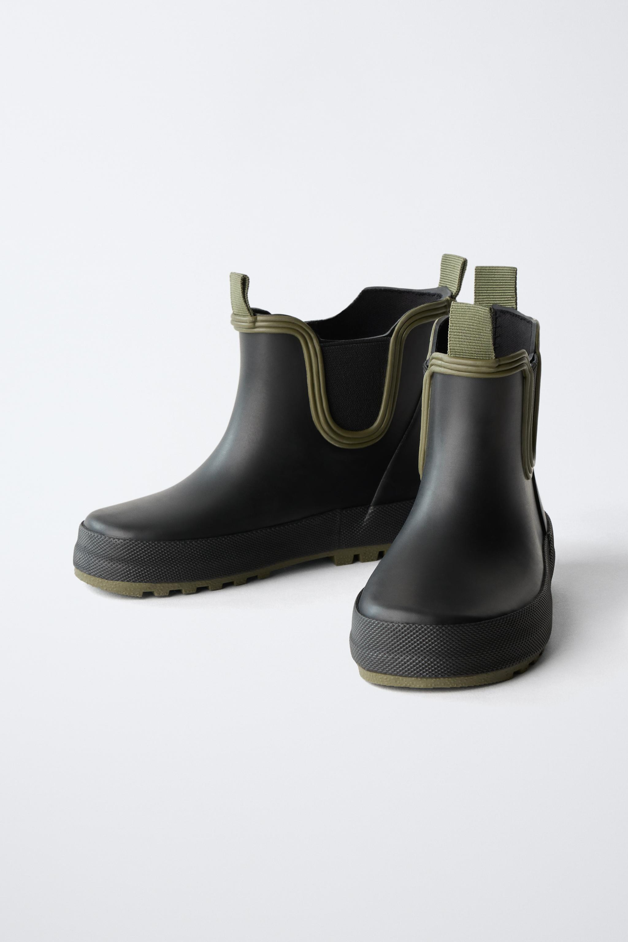 GUMMISTIEFEL MIT ELASTIKEINSATZ | Zara DE