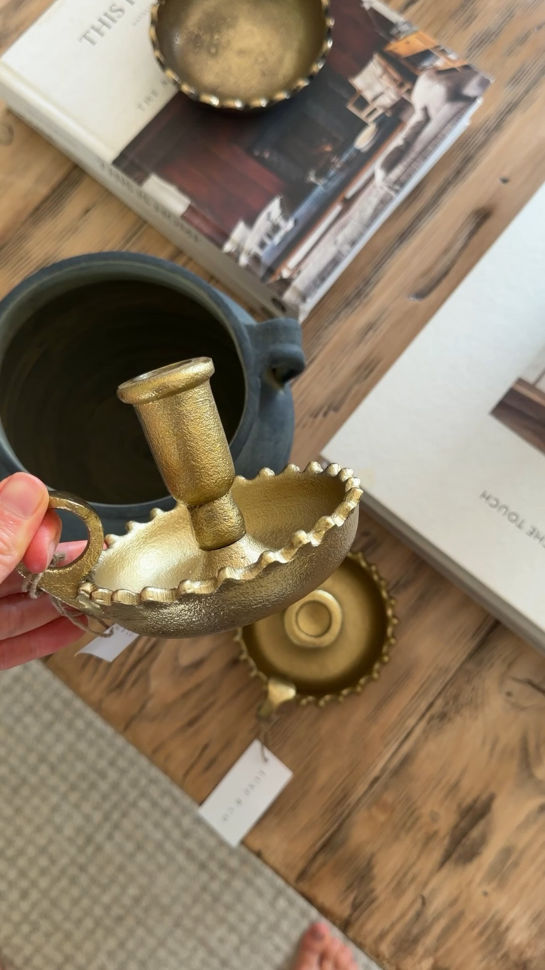 Little details I’m loving right now These scalloped candle holders are such a cute little touch l, I grabbed the gold, but they also come in black! And this vintage-inspired pot.  BOTH currently on sale!

#LTKsale #LTKfall #LTKhome