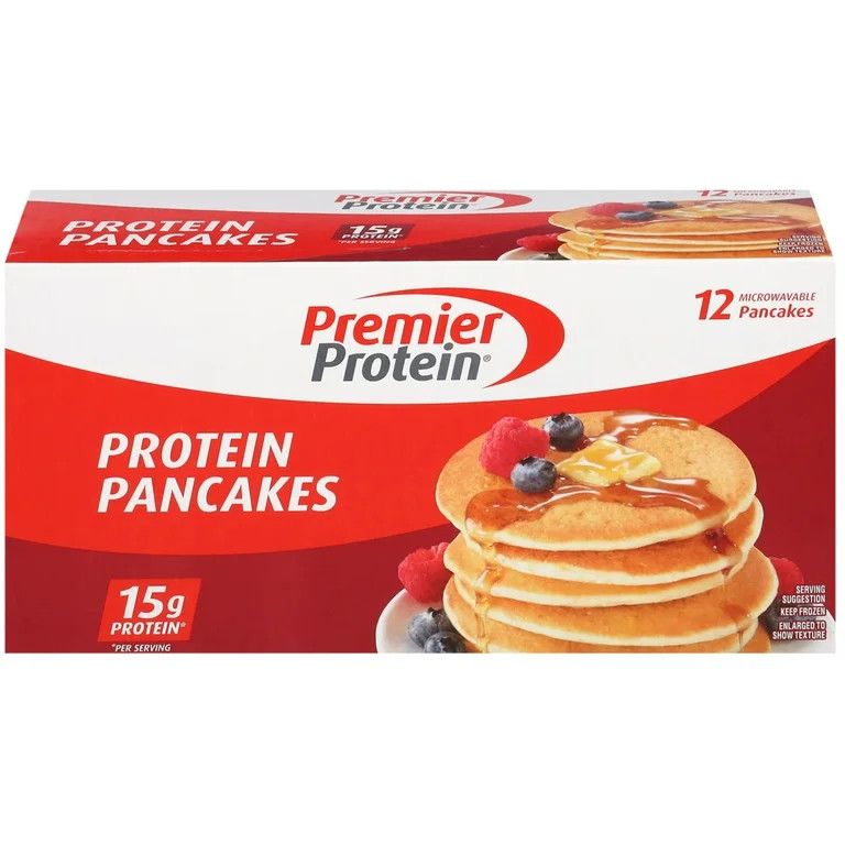 Premier Protein Frozen Protein Pancakes, 15.4 oz Box, 12 Count | Walmart (US)