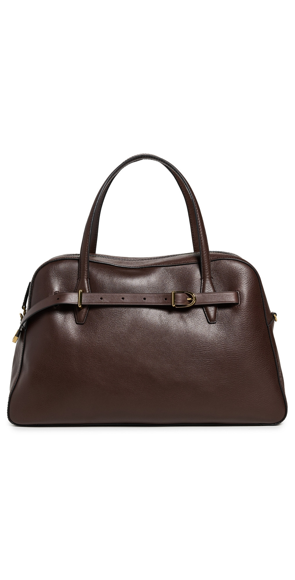 Madewell The Belted Satchel Leather Bag Rich Brown One Size | Shopbop