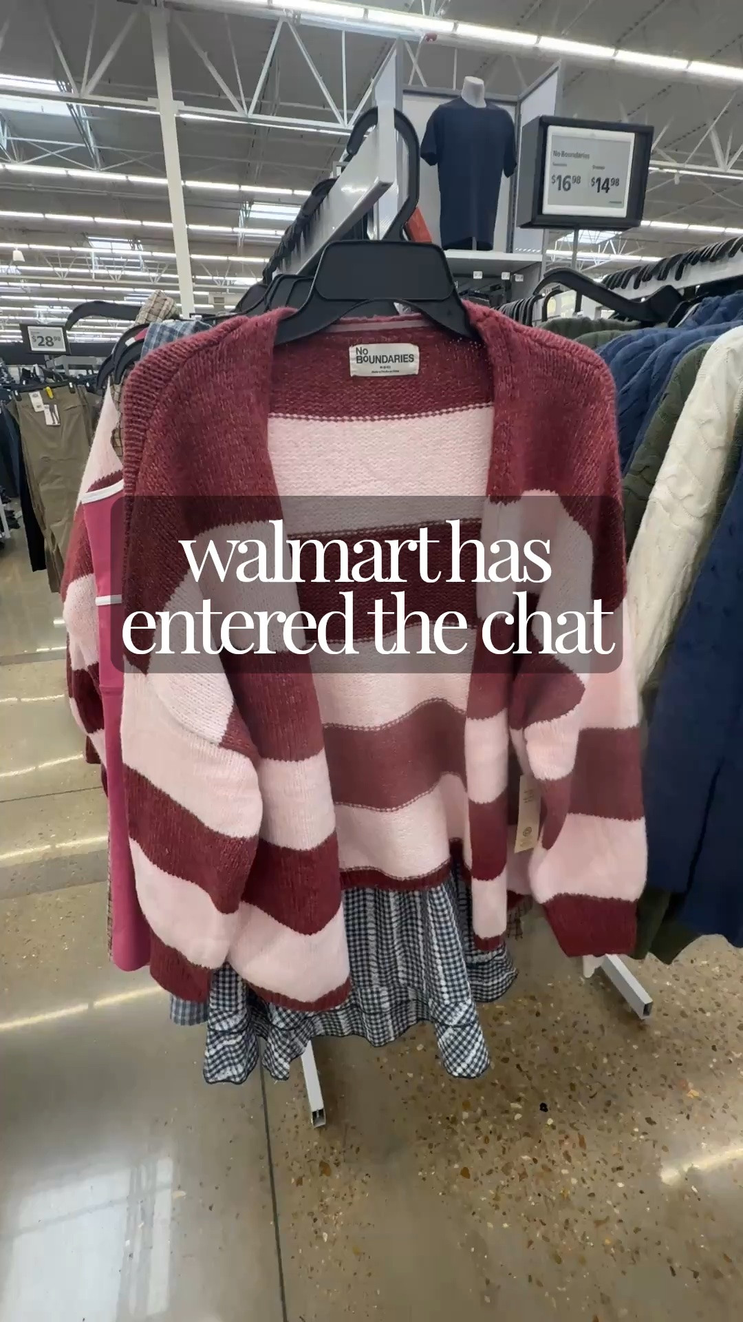 Walmart fall find alert 🍂 This striped cardigan from No Boundaries so soft. The burgundy and blush stripes are so pretty, the knit feels soft and slouchy, and the ribbed cuffs are a nice detail. It's easy to dress up or down for an easy fall outfit. Under $20, so you can grab it in more than one color 🤎

Fall outfits, Over 40 style, fall outfits women, mom style, autumn outfits

#LTKOver40 #LTKMidsize #LTKgrwm