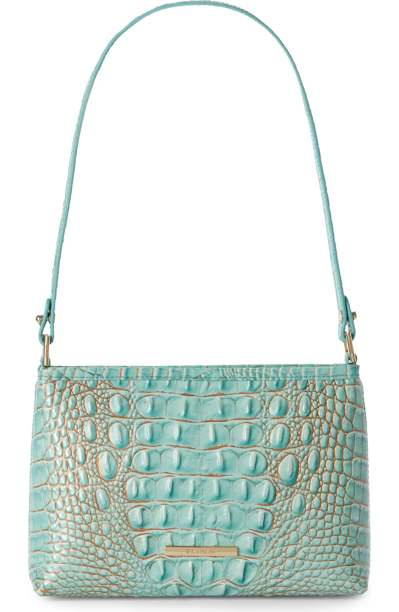 Brahmin Lorelei Croc Embossed Leather Shoulder Bag | Nordstrom | Nordstrom