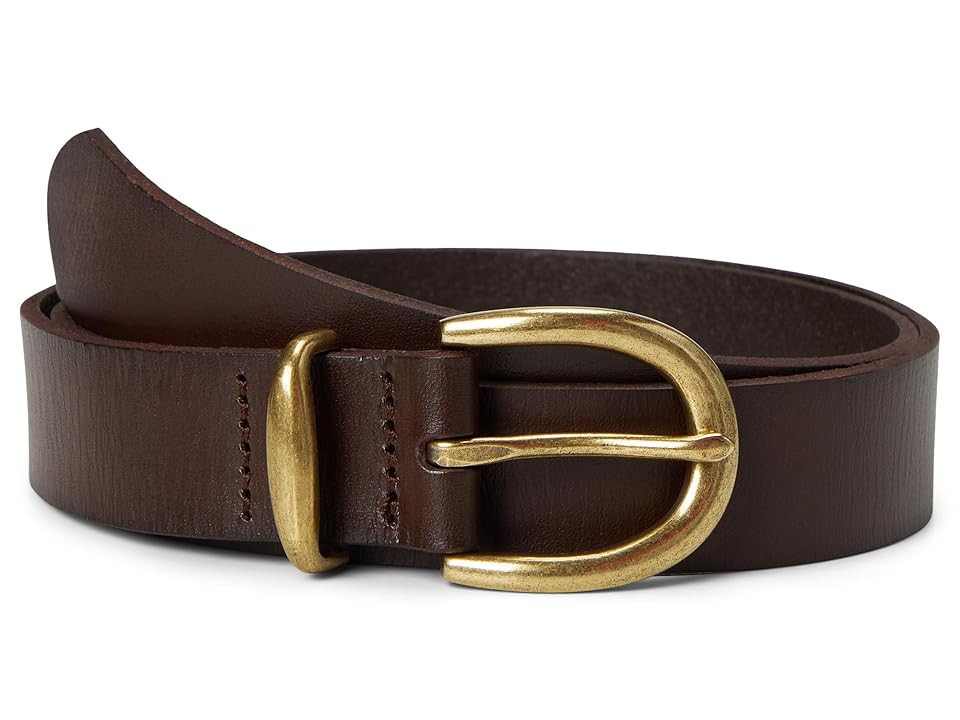 Madewell Classic Leather Women's Belt Women's Belts Cherry Wood : LG | Zappos