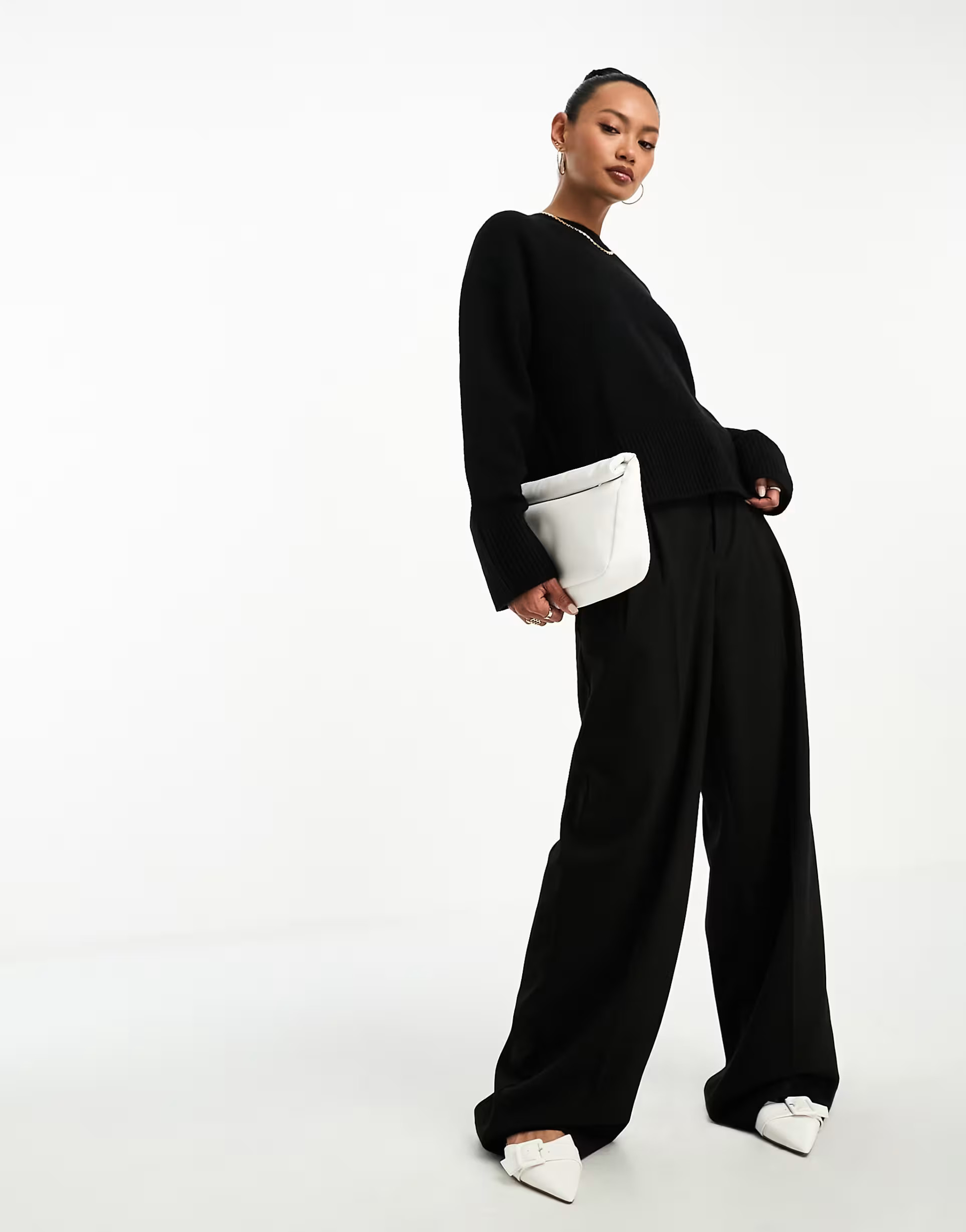 & Other Stories crew neck sweater in black | ASOS (Global)