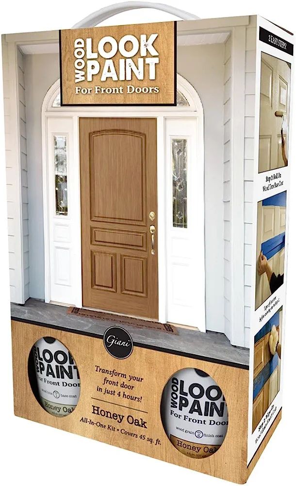 Giani Wood Look Paint Kit for Front & Interior Doors (Honey Oak) | Amazon (US)