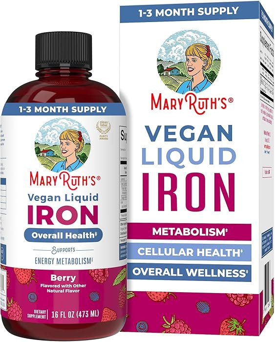 MaryRuth Organics Iron Supplement for Women Men & Kids | Amazon (US)