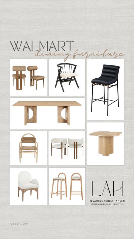 I have blown away by these dining furniture pieces from Walmart! The organic modern lines, beautiful textures, and price points are all so good. I’m obsessed! 

#LTKStyleTip #LTKHome